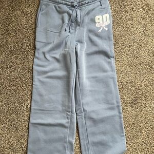 Women's Gray Joggers with Embroidered Detail